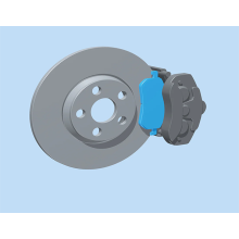 Heat reactive tape for brakes