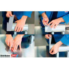 Non-slip tape for roller coating