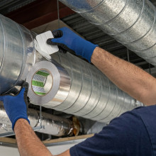 Fita de alumínio para tubos de ventilação