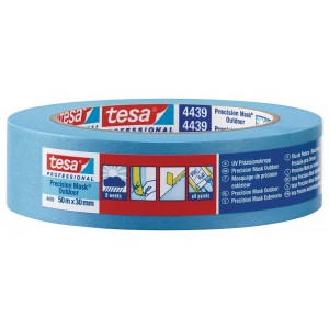 TESA® Ruban de Masquage Papier Premium 4439 Bleu –Rouleau de 50m x 25mm