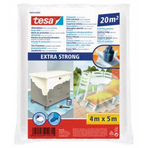 TESA® Plástico De Cubrición Extra Fuerte Transparente 56652