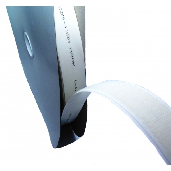 Ruban Velcro Thermo-Adhésif HF (High Frecuency) Blanc