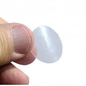 Círculos Transparentes Com Adesivo Removível, Para Fechamento de Pacotes - Rolo de 2.000 Unidades De 25 mm de Diâmetro