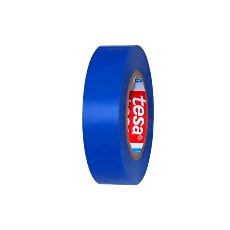 TESA® Ruban Isolant Homologué TESAFLEX 53988 Bleu – Pack de 4 Rouleaux de 10m x 19mm