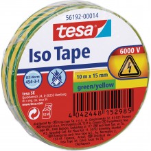 TESA® Fita Isolante PVC 56192 Hasta 6000V Amarelo/Verde