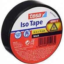 TESA® Ruban Isolant PVC 56190 Jusqu'à 6000V Noir