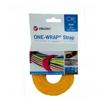 VELCRO® Brand ONE-WRAP® Cable Ties 20mm x 200mm x 10 - Blue