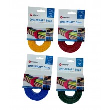 VELCRO® Cable Ties "ONE WRAP®" Double Male-Female, HOOK&LOOP "VEL-OW64303/04/05/06" - Pack of 25 cable ties 13mm x 200mm