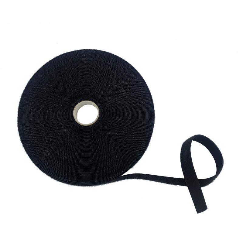 Velcro de color negro macho y hembra en varios tamaños 20/30/50 mm.