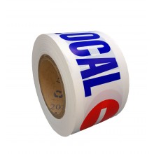 Beacon Tape “POLICIA LOCAL + No Trespassing Sign” Gauge 200 – Roll of 200m x 80mm