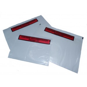 Envelopes Portadocumentos, Modelo F2, 240mm X 180mm, Cor Vermelho, Com Legenda