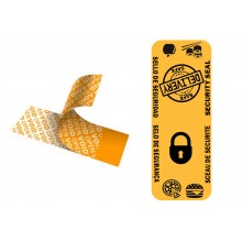 "VOID - OPEN" Transfer Adhesive Labels, Yellow, Takeaway Special - Roll Of 500 50mm X 19mm Labels