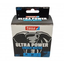 TESA® Waterproof Repair Tape ''Extreme Water Resistance'' ULTRA POWER® UNDERWATER 56491, Black - Roll 1.5m x 50mm